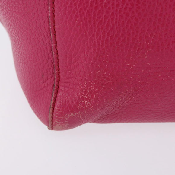 GUCCI Shopper Tas Leer Roze Goud 354397 Auth ka1133