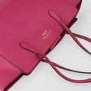 GUCCI Tote Bag Leather Pink Gold 354397 Auth ka1133-6