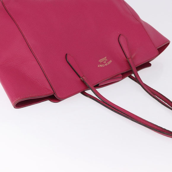 GUCCI Shopper Tas Leer Roze Goud 354397 Auth ka1133