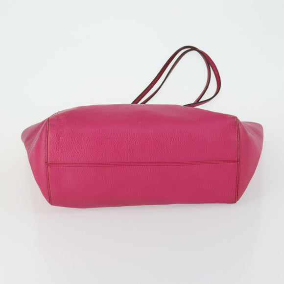 GUCCI Tote Bag Leather Pink Gold 354397 Auth ka1133