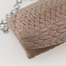 Miu Miu Shoulder Bag Leather Silver Pink Auth ka1134-17