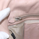 Miu Miu Shoulder Bag Leather Silver Pink Auth ka1134-21