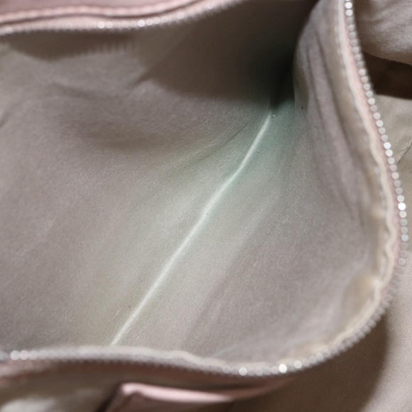 Miu Miu Shoulder Bag Leather Silver Pink Auth ka1134