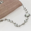 Miu Miu Shoulder Bag Leather Silver Pink Auth ka1134-7