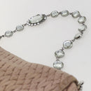 Miu Miu Shoulder Bag Leather Silver Pink Auth ka1134-14