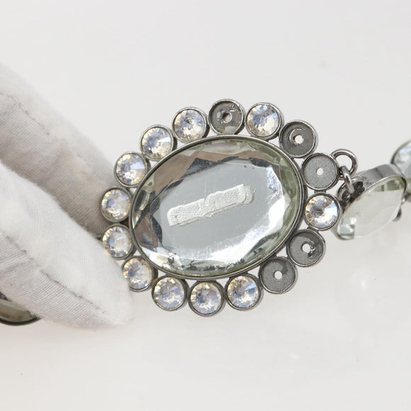 Miu Miu Shoulder Bag Leather Silver Pink Auth ka1134