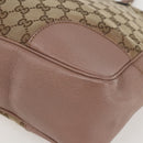 GUCCI GG Canvas Tote Bag Beige Gold 323671 Auth ka1137-8