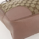 GUCCI GG Canvas Tote Bag Beige Gold 323671 Auth ka1137-15