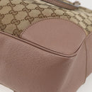 GUCCI GG Canvas Tote Bag Beige Gold 323671 Auth ka1137-16