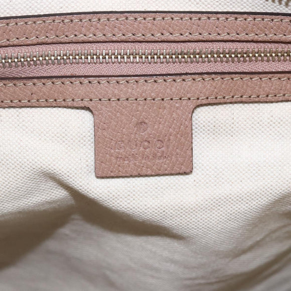 GUCCI GG Canvas Tote Bag Beige Gold 323671 Auth ka1137