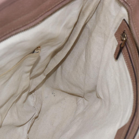 GUCCI GG Canvas Tote Bag Beige Gold 323671 Auth ka1137