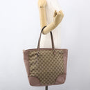 GUCCI GG Canvas Tote Bag Beige Gold 323671 Auth ka1137-24