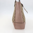 GUCCI GG Canvas Tote Bag Beige Gold 323671 Auth ka1137-3
