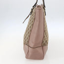 GUCCI GG Canvas Tote Bag Beige Gold 323671 Auth ka1137-4