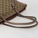 GUCCI GG Canvas Tote Bag Beige Gold 323671 Auth ka1137-7