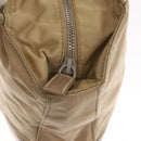 PRADA Hand Bag Nylon Beige Silver Auth ka1139-17