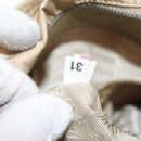 PRADA Hand Bag Nylon Beige Silver Auth ka1139-11