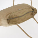 PRADA Hand Bag Nylon Beige Silver Auth ka1139-6