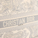 Christian Dior Toile De Jouy Book Tote Hand Bag Canvas Gray Auth ka113A-17