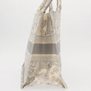 Christian Dior Toile De Jouy Book Tote Hand Bag Canvas Gray Auth ka113A-4