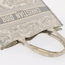 Christian Dior Toile De Jouy Book Tote Hand Bag Canvas Gray Auth ka113A-6