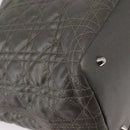 Christian Dior Canage Tote Bag Coated Canvas Silver tone Auth ka114-10