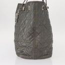 Christian Dior Canage Tote Bag Coated Canvas Silver tone Auth ka114-4