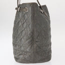 Christian Dior Canage Tote Bag Coated Canvas Silver tone Auth ka114-5