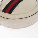 GUCCI Chain GG Marmont Sherry Line Bag Leather White Gold 550618 Auth ka1140-14