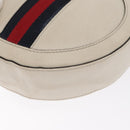 GUCCI Chain GG Marmont Sherry Line Bag Leather White Gold 550618 Auth ka1140-16