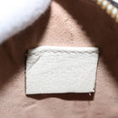 GUCCI Chain GG Marmont Sherry Line Bag Leather White Gold 550618 Auth ka1140-17