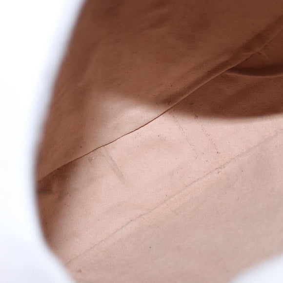 GUCCI Chain GG Marmont Sherry Line Bag Leather White Gold 550618 Auth ka1140