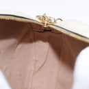 GUCCI Chain GG Marmont Sherry Line Bag Leather White Gold 550618 Auth ka1140-18