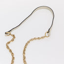 GUCCI Chain GG Marmont Sherry Line Bag Leather White Gold 550618 Auth ka1140-8