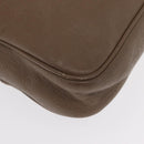 GUCCI GG Canvas Guccissima Hand Bag Leather Brown Gold 208463 Auth ka1141-10