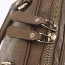 GUCCI GG Canvas Guccissima Hand Bag Leather Brown Gold 208463 Auth ka1141-15