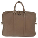GUCCI GG Canvas Guccissima Hand Bag Leather Brown Gold 208463 Auth ka1141-3