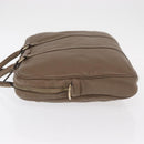 GUCCI GG Canvas Guccissima Hand Bag Leather Brown Gold 208463 Auth ka1141-5