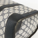 GUCCI GG Supreme Hand Bag PVC Navy Gold Auth ka1142-10