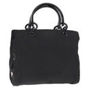 PRADA Hand Bag Nylon Black Silver Auth ka1143-1