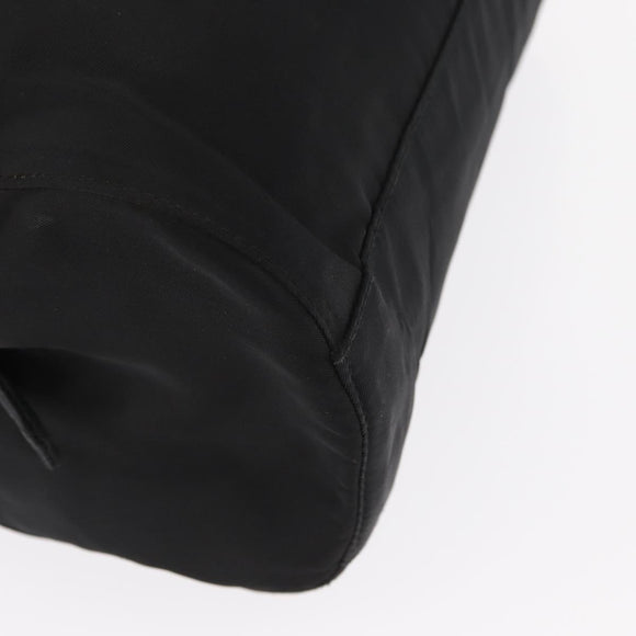 PRADA Hand Bag Nylon Black Silver Auth ka1143