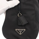PRADA Hand Bag Nylon Black Silver Auth ka1143-10