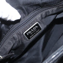 PRADA Hand Bag Nylon Black Silver Auth ka1143-17