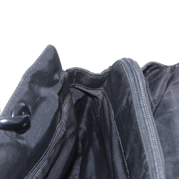 PRADA Hand Bag Nylon Black Silver Auth ka1143