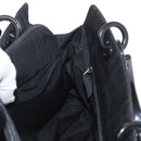 PRADA Hand Bag Nylon Black Silver Auth ka1143-19