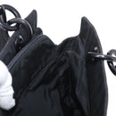 PRADA Hand Bag Nylon Black Silver Auth ka1143-22