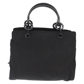 PRADA Hand Bag Nylon Black Silver Auth ka1143 - 0