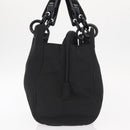PRADA Hand Bag Nylon Black Silver Auth ka1143-3