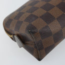 LOUIS VUITTON Damier Ebene Pochette Cosmetic PM Pouch N47516 LV Auth ka1146-16