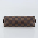 LOUIS VUITTON Damier Ebene Pochette Cosmetic PM Pouch N47516 LV Auth ka1146-6